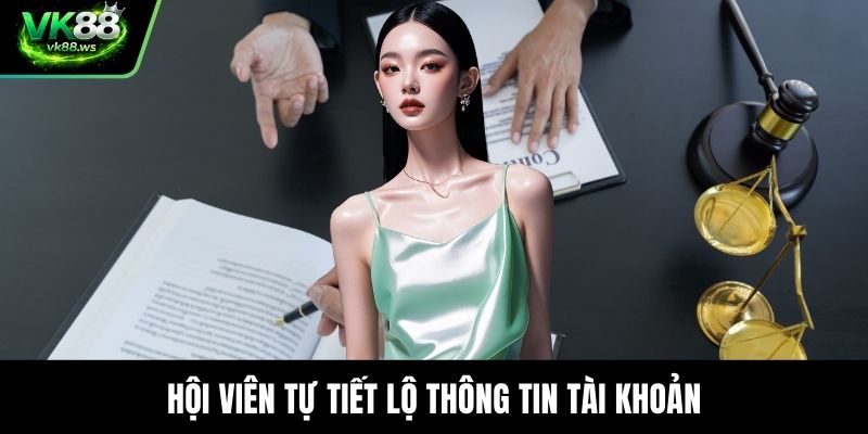 Hội viên tự tiết lộ thông tin tài khoản